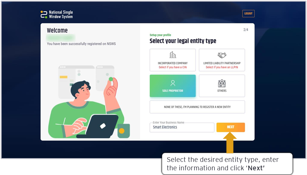 How to Register and Create business profile on NSWS ( National Single Window System)