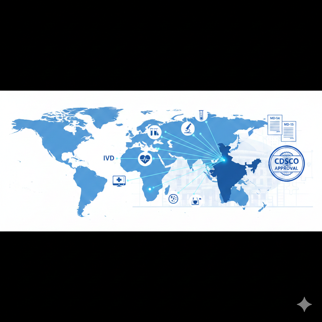MD-14 and MD-15 import license compliance process for medical devices and IVDs in India under CDSCO regulations
